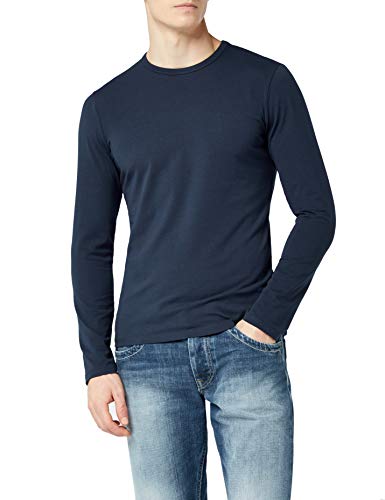 Pepe Jeans Original Basic L/S PM503803 Top de manga larga, Azul (Navy 595), Medium para Hombre