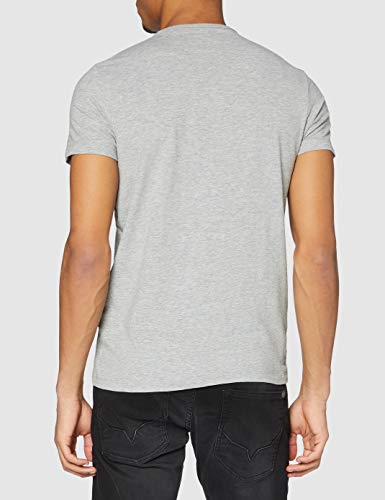 Pepe Jeans Original Basic S/S PM503835 Camiseta, Gris (Grey Marl 933), Medium para Hombre