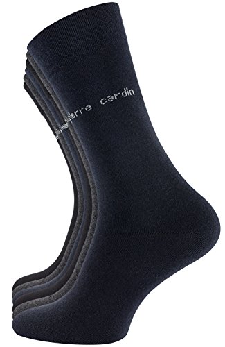 Pierre Cardin® - 6 pares de calcetines de algodón de vestir para hombre, 43-46