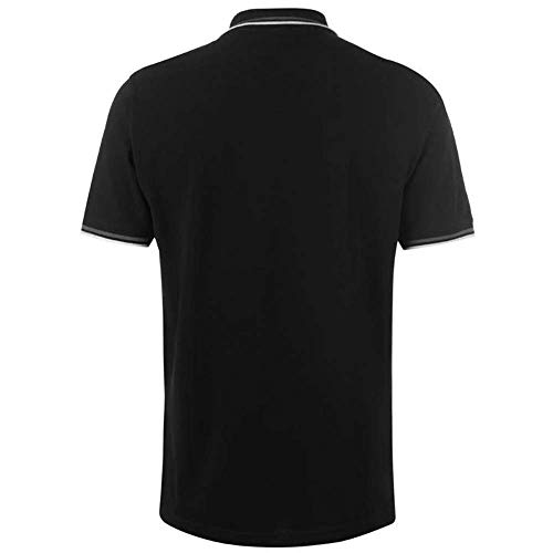 Pierre Cardin - Polo de manga corta para hombre. Negro Negro ( 3XL