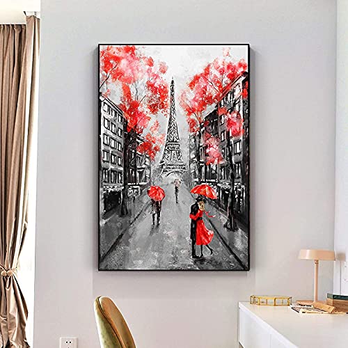 Pintura moderna Pintura moderna Eleghant Mujeres con sombrero Lienzo Póster Pintura Figura Arte de la pared Imagen Decoración del hogar para la sala de estar 2 piezas 80x80cm sin marco