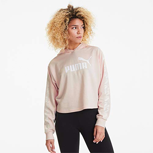 PUMA Amplified Cropped TR - Sudadera con capucha para mujer