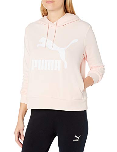 PUMA Classic Logo Sudadera con capucha para hombre - Rosa - Small