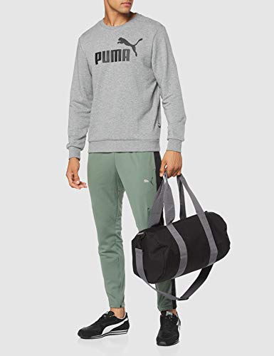 PUMA ESS Logo Crew Sweat TR Big Logo Sweatshirt, Hombre, Medium Gray Heather, S