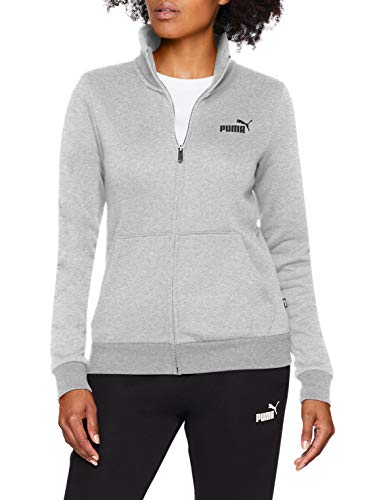 PUMA ESS Track FL Sudadera, Mujer, Gris (Light Gray Heather), S