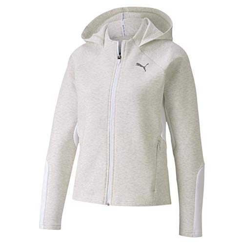 PUMA Evostripe Full-Zip Hoodie Sudadera, Mujer, Rosa, L