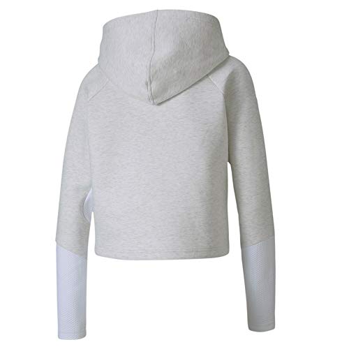 PUMA Evostripe Hoody Sudadera, Mujer, White Heather, M