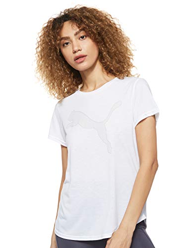 PUMA Evostripe tee Camiseta, Mujer, White, M