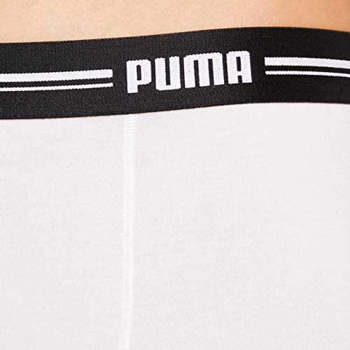 PUMA Iconic Women's Mini Short (2 Pack) Bragas Hipster, Blanco/Blanco, L (Pack de 2) para Mujer