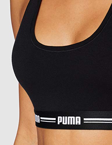 PUMA Iconic Women's Racerback Top (1 Pack) Sujetador Deportivo, Black, M para Mujer