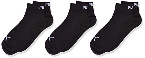 PUMA Kids Quarter Calcetines, Niños, Negro (Black 200), 31/34