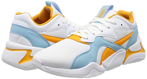 PUMA Nova Wn's, Zapatillas Deportivas Mujer, Blanco White Milky Blue, 38.5 EU