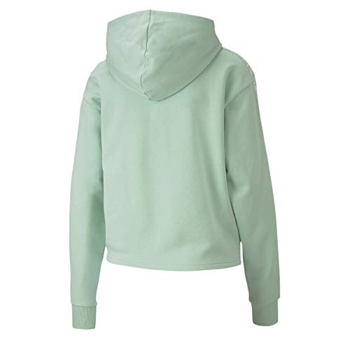 PUMA Sudadera corta de entrenamiento para mujer. verde oscuro XS