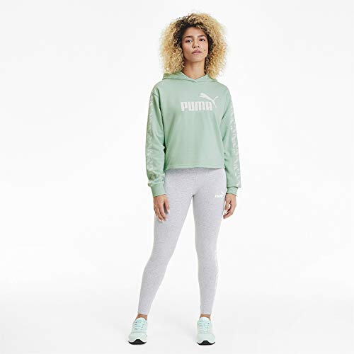 PUMA Sudadera corta de entrenamiento para mujer. verde oscuro XS