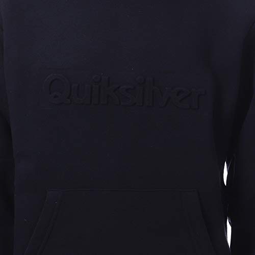 Quiksilver Emboss - Sudadera con Capucha para Chicos 8-16 Sudadera con Capucha, Niños, Sky Captain, XS/8