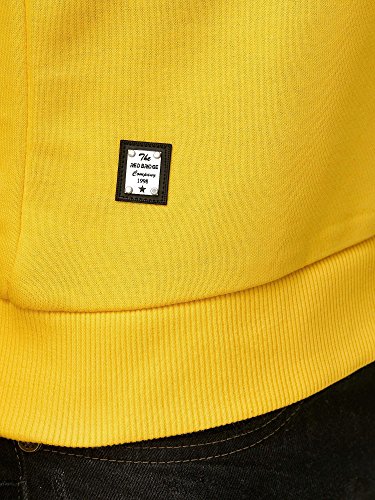 Red Bridge Sudadera Basica Unicolor de algodón para Hombre Amarillo