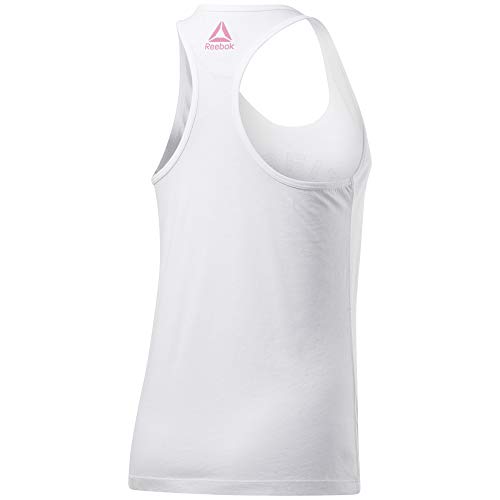 Reebok CF Surfing Bear Graphic Tank Camiseta sin Mangas, Mujer, Blanco (White), L