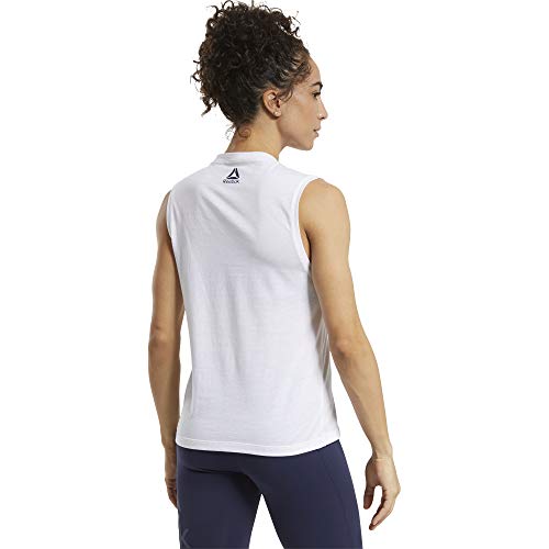 Reebok RC Tidal Wave Muscle Camiseta, Mujer, Blanco, M