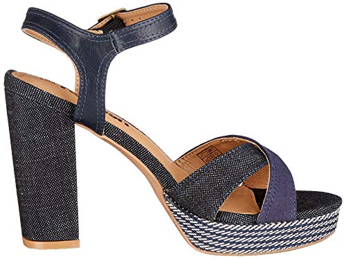 Refresh 69597.0, Sandalias con Plataforma Mujer, Azul (Navy Navy), 39 EU