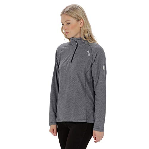 Regatta Montes Sudadera Ligera de Felpa con Media Cremallera, Mujer, Azul (Navy), EU 44