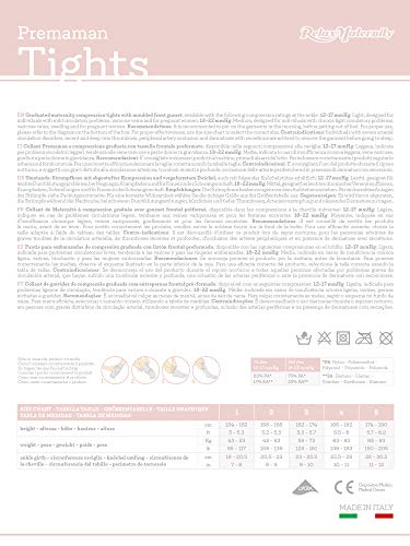 RelaxMaternity 791 (Negro, tg.2) Pantis para embarazadas 70 den de compresión graduada 12-17 mmHg