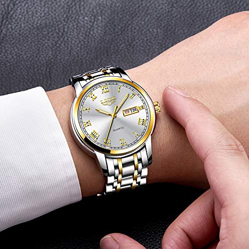 Relojes Hombres LIGE Moda Simple Impermeable Cuarzo Analógico Reloj Acero Inoxidable Automatico Calendario Reloj Hombre de Pulsera