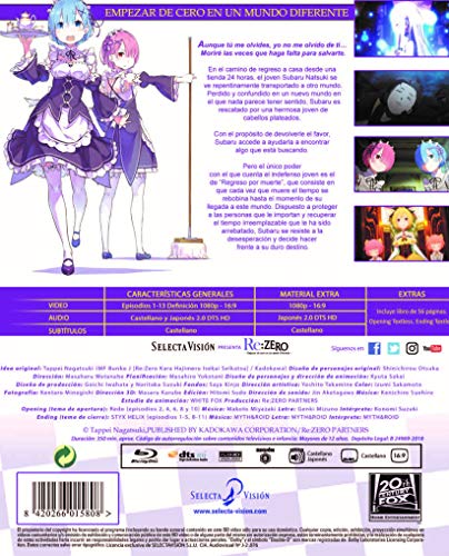 Re:Zero Episodios 1 A 13 (Parte 1) Blu-Ray Edición Coleccionistas [Blu-ray]