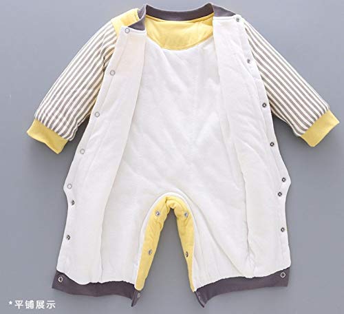 RIQWOUQT Bebé Onesies,Little Starry Sky Pattern Mono De Bebé Primavera Y Otoño Ropa De Recién Nacido Mameluco De Bebé Recién Nacido Algodón Otoño E Invierno Cálido Traje Acolchado Adecuado para I