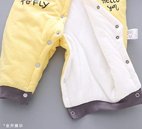 RIQWOUQT Bebé Onesies,Little Starry Sky Pattern Mono De Bebé Primavera Y Otoño Ropa De Recién Nacido Mameluco De Bebé Recién Nacido Algodón Otoño E Invierno Cálido Traje Acolchado Adecuado para I