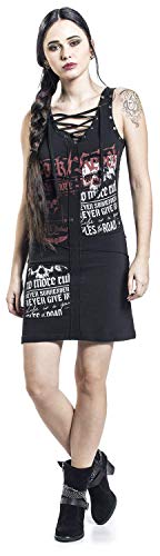 Rock Rebel by EMP Stay A Little Longer Mujer Vestido Corto Negro 5XL