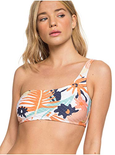 Roxy Swim The Sea - Top de Bikini Asimétrico - Mujer - M - Rosa