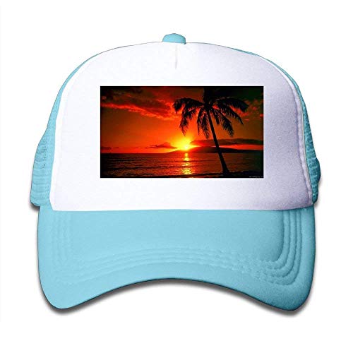 Rundafuwu Gorras de béisbol/Hat Trucker Cap Kid Cap Palm Trees Mesh Cap Dad Caps Trucker Cap Adjustable Cotton Baseball Caps