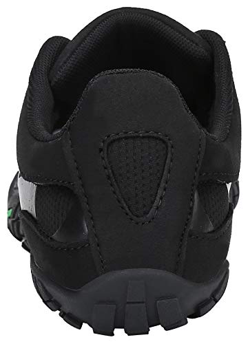 SAGUARO Hombre Mujer Zapatos Minimalistas Comodas Respirable Zapatillas de Trail Running Ligeras Calzado Barefoot Antideslizante para Gimnasio Fitness Senderismo Montaña, Negro 44 EU