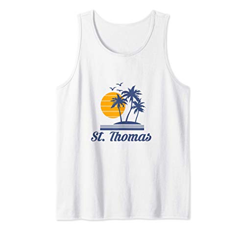 Saint St Thomas Caribbean Island Beach Country Gift Camiseta sin Mangas