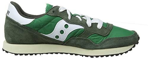 Saucony DXN Trainer Vintage, Zapatillas Hombre, Verde (Grn/Wht 3), 46.5 EU