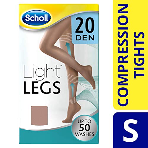 Scholl - Medias de compresión, 20 DEN, color carne