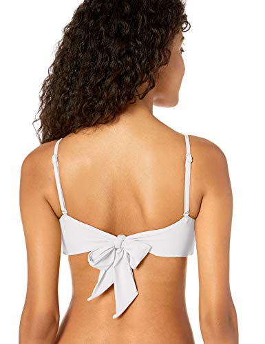 Seafolly Active Ring Front Bralette Parte de Arriba de Bikini, Blanco (White White), 90B (Talla del Fabricante: 12) para Mujer