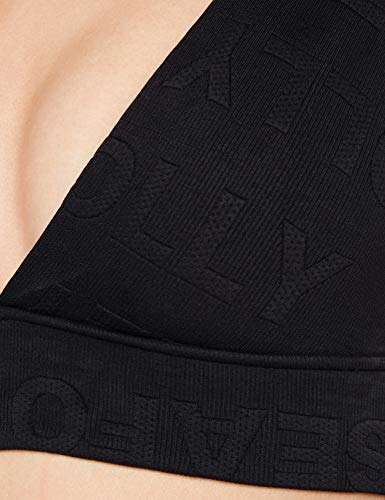 Seafolly Your Type Neck Crop Top Parte de Arriba de Bikini, Negro (Black Black), 42 (Talla del Fabricante: 14) para Mujer