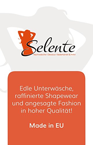 Selente Conjunto de lencería para Mujeres, Hecho en UE, S/M, Negro-Adorno-Ouvert