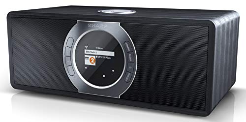 Sharp DR-I470(BK) Radio Internet Digital Estéreo con Dab/Dab+/Fm, Bluetooth V2.1 + Edr, Función despertador y de Repetición de Alarma, Negro