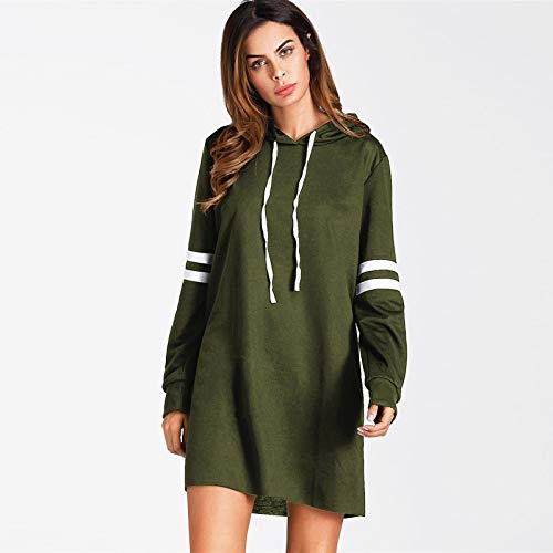 SHOBDW Liquidación Venta Moda Mujer Sexy Nueva Otoño Invierno Sudadera con Capucha Larga Sudadera Jersey Pullover Manga Larga Vestido(Blanco,S)