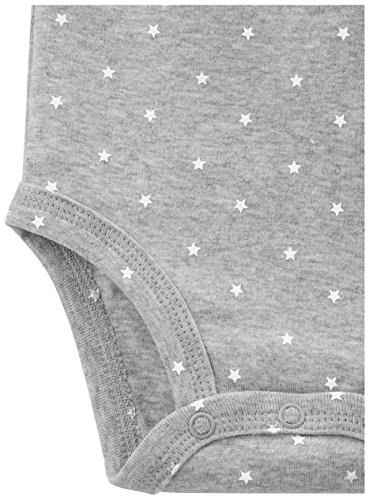 Simple Joys by Carter's Baby - Body de manga larga para bebé (5 unidades) ,Gris/Blanco ,3-6 Months