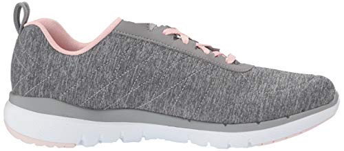 Skechers Flex Appeal 3.0-Insiders, Zapatillas, Multicolor (GYLP Black & Gray Mesh/Black Trim), 36 EU