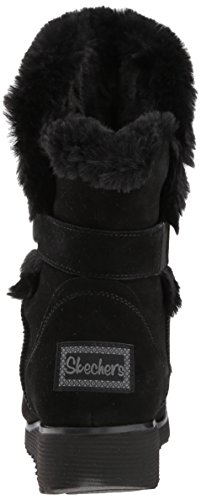 Skechers Keepsakes Wedge Cozy Peak, Bota a la Altura de la Pantorrilla Mujer, Black, 39 EU