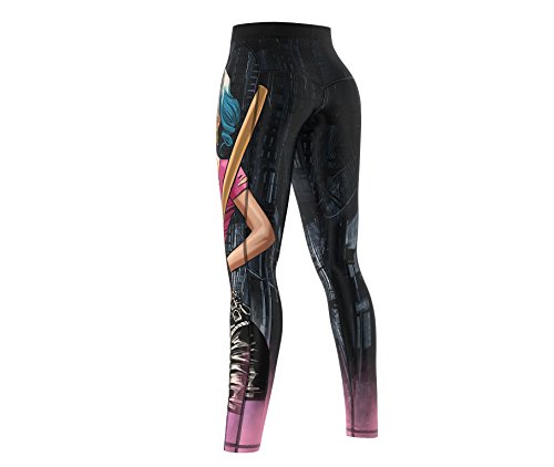 SMMASH Herley Squad Deportivos Leggins Largos Mujer, Mallas Deporte Mujer, Yoga, Fitness, Crossfit, Correr, Material Transpirable y Antibacteriano, (L)