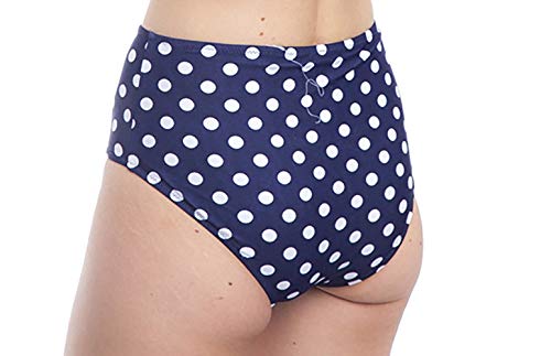 SOL Y PLAYA - Conjunto Bikini triangulo diseño Rayas Lunares o Topos y Estampado Leopardo Braga Alta Moderno para Mujer Chica señora Verano Piscina (40 - M, Lunares)