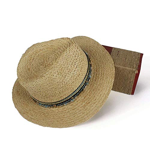 Sombrero De Paja Para Mujer Elegante Verano De Ocasional Sombrero Sombrero Para El Sol Ocio Moda Para Mujer Sombrero De Paja De Rafia Panamá Sombrero De Sol Con Ala Ancha Sombrero De Playa