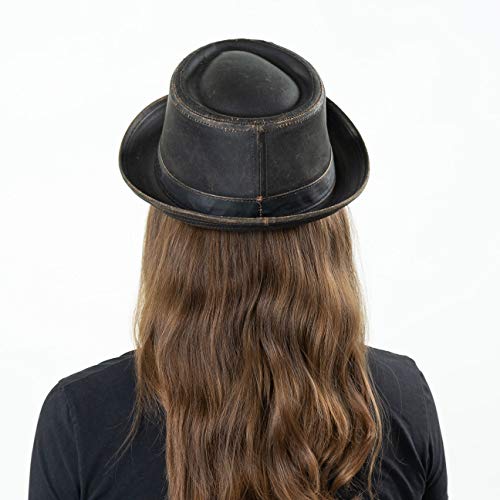 Stetson Pork Pie Odenton Sombrero para Mujer/Hombre - Porkpie de algodón - Fedora Impermeable y con protección Solar - Sombrero de Hombre para Verano/Invierno - Sombrero de