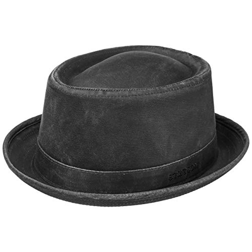 Stetson Pork Pie Odenton Sombrero para Mujer/Hombre - Porkpie de algodón - Fedora Impermeable y con protección Solar - Sombrero de Hombre para Verano/Invierno - Sombrero de