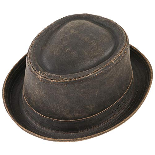 Stetson Pork Pie Odenton Sombrero para Mujer/Hombre - Porkpie de algodón - Fedora Impermeable y con protección Solar - Sombrero de Hombre para Verano/Invierno - Sombrero de